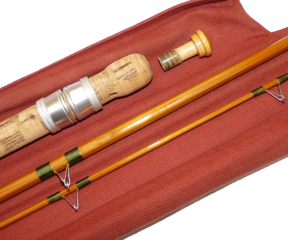 Alternative view of Edward Barder Kennet Perfection 11' 4" two piece with detachable butt split cane fishing rod with bag