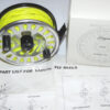 Enigma Matrix 6/8 large Arbor alloy fly reel with line, papers & outer box