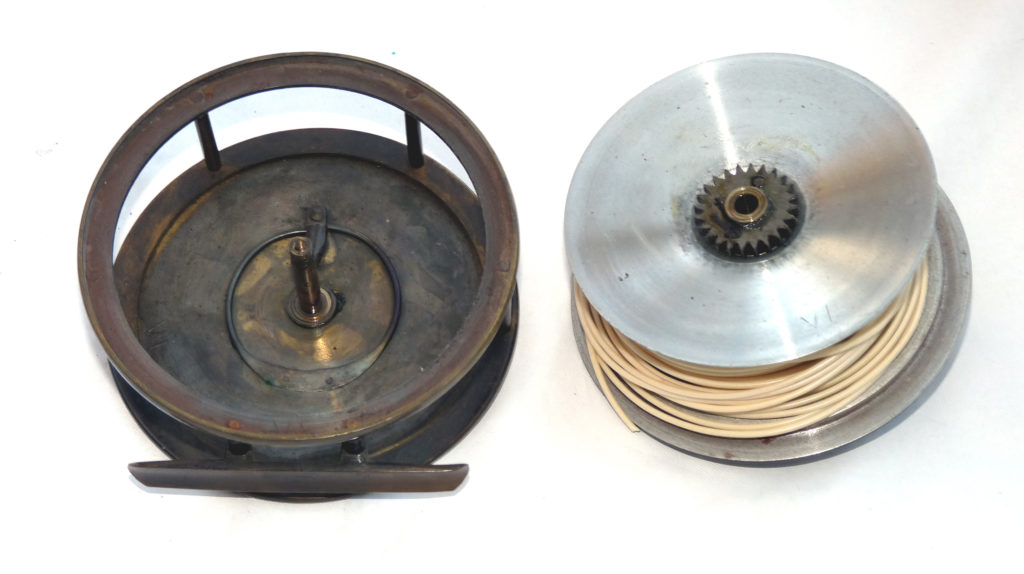 Struan Patent 4.5" bronze brass vintage salmon brake fly reel in superb condition - Image 3