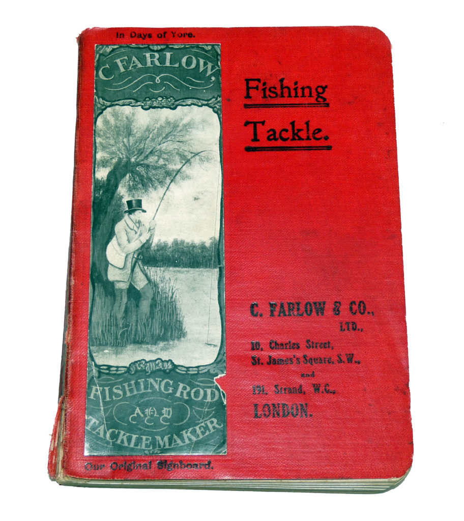 Farlow 1909 anglers guide, rare catalogue for collector, rods, reels, flies and accessories