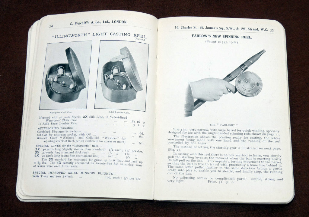 Farlow 1909 anglers guide, rare catalogue for collector, rods, reels, flies and accessories - Image 4