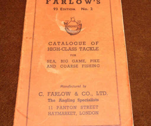 Farlow Panton St London 93rd edition No2 Catalogue of fishing tackle