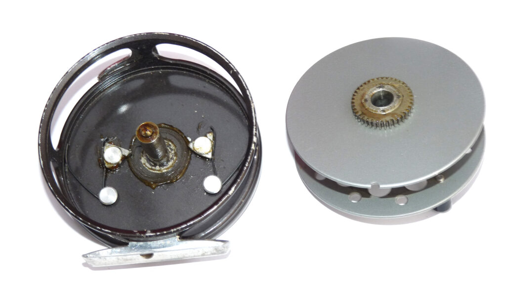 Alternative view of Farlow London Serpent 3.5" vintage alloy trout fly reel use or collect c 1960's