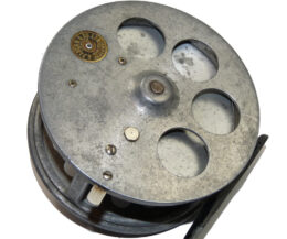 C. Farlow & Co. 4'' "Barrett" Spinning/ fly reel, finger braking holes