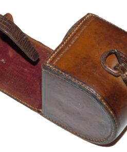 block leather reel case