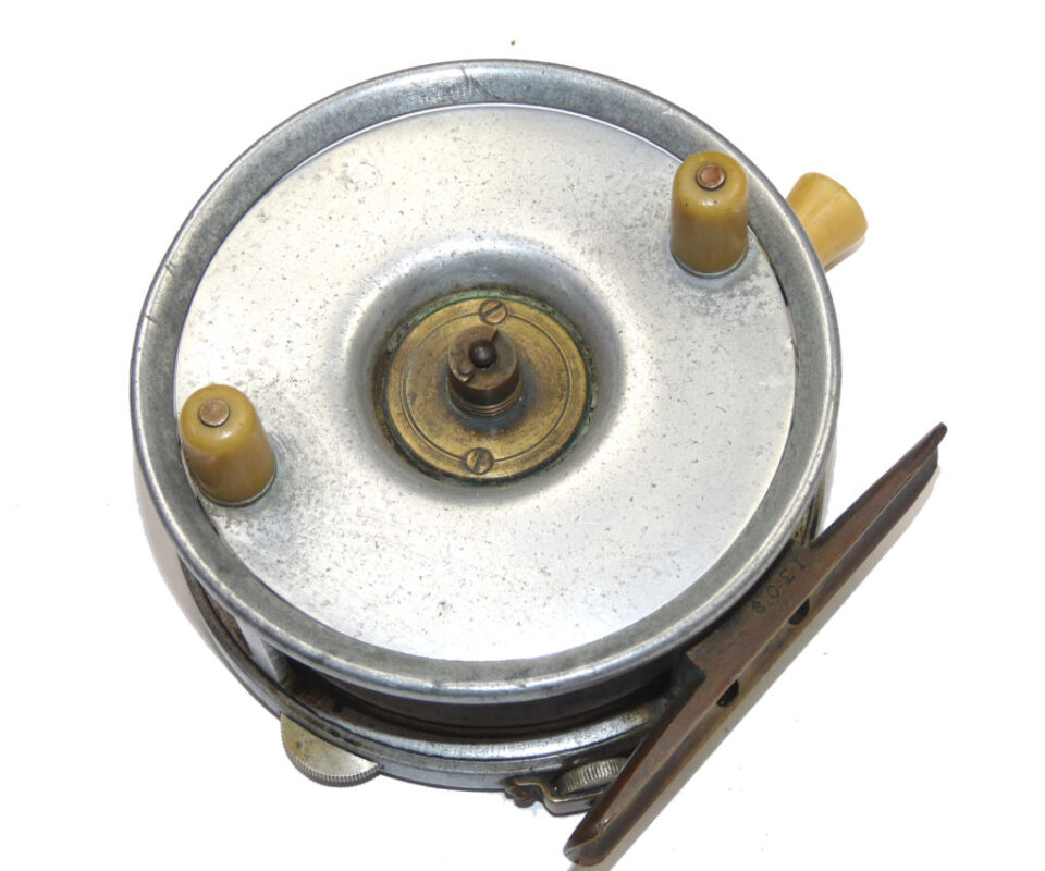 Farlow Grenaby 4.25"alloy bait casting spinning reel c 1920