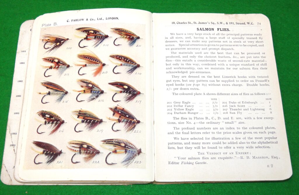 Alternative view of Farlows London 1910 anglers guide catalogue rarely seen