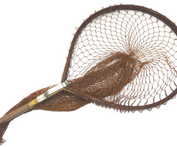 C. Farlow & Co., Ltd., antique wood frame Gye net to display