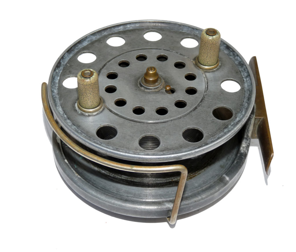 Farlow Paramount 4" centre pin reel J W Young, Holdfast logo