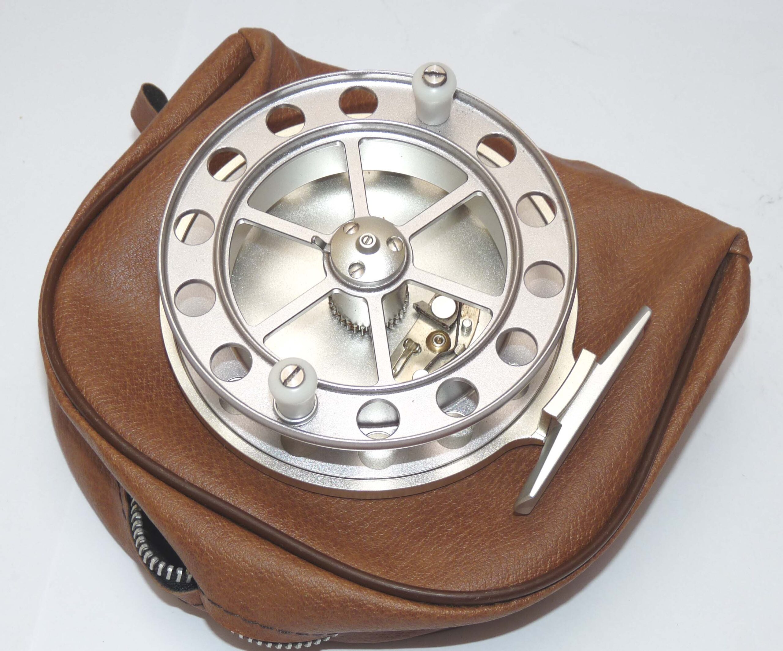 Greys Bewick 4" centrepin trotting reel & case, read the John Bailey story below