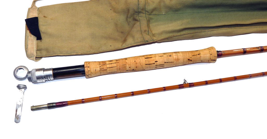 Alternative view of Hardy The Halford Knockabout 9' 6" 2 piece Palakona cane trout fly rod + makers bag