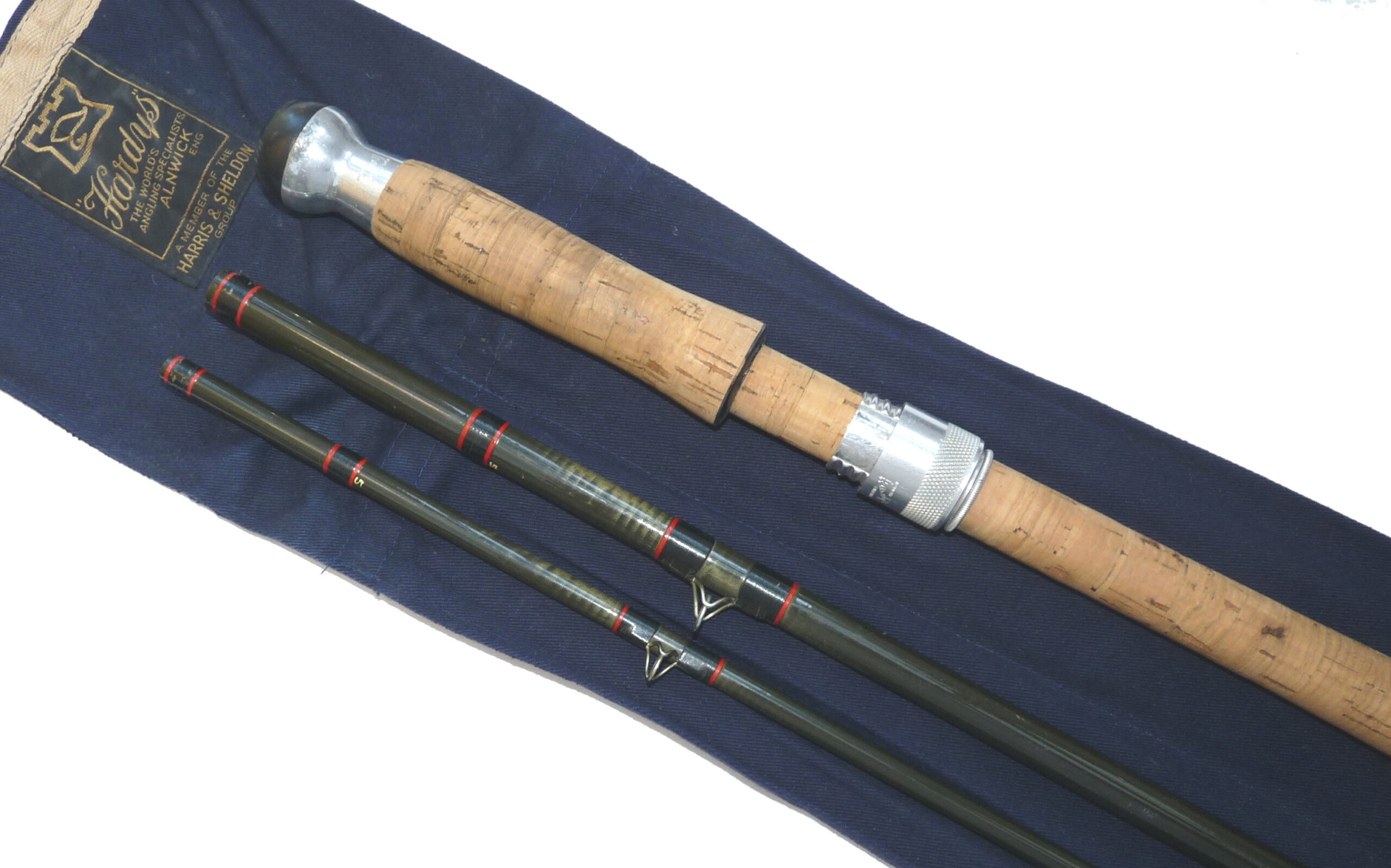 Hardy Graphite Salmon Fly rod, 15’4”, 3 piece line rate #10 for Spey and similar rivers + Hardy bag - Image 3
