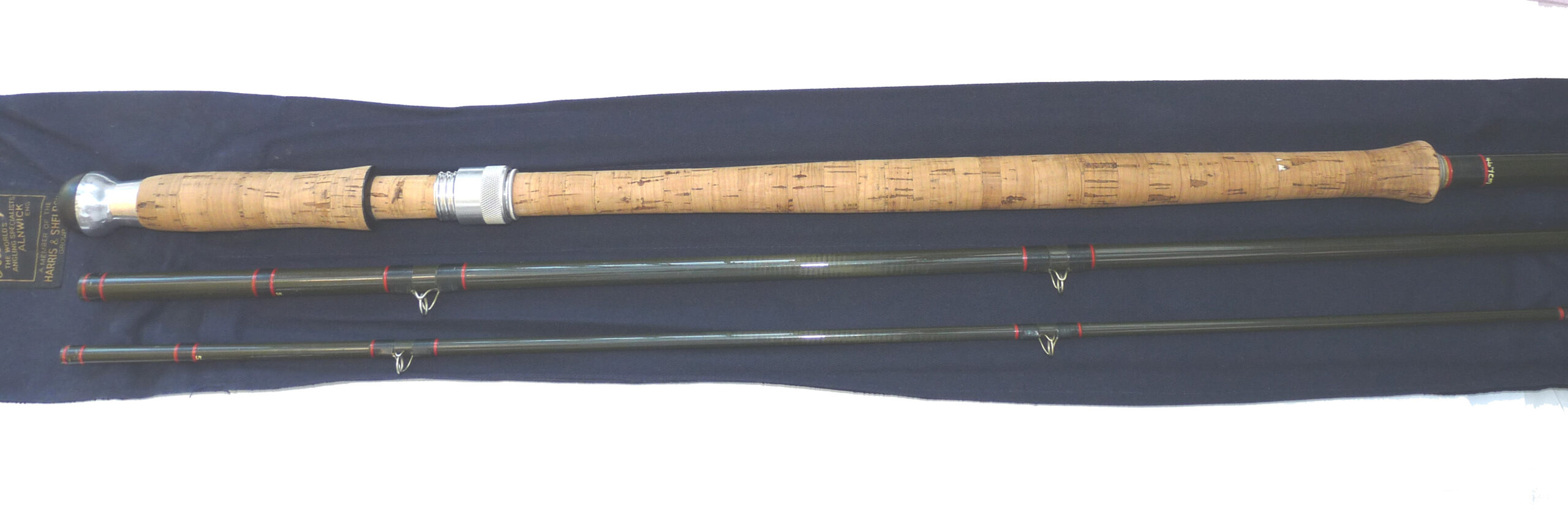 Hardy Graphite Salmon Fly rod, 15’4”, 3 piece line rate #10 for Spey and similar rivers + Hardy bag - Image 2