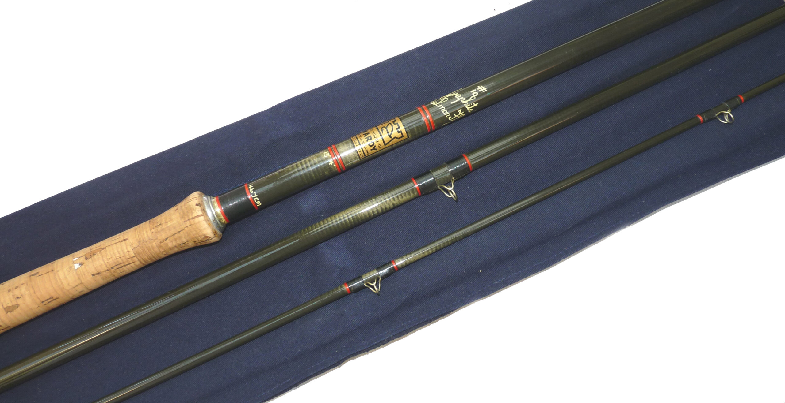 Hardy Graphite Salmon Fly rod, 15’4”, 3 piece line rate #10 for Spey and similar rivers + Hardy bag