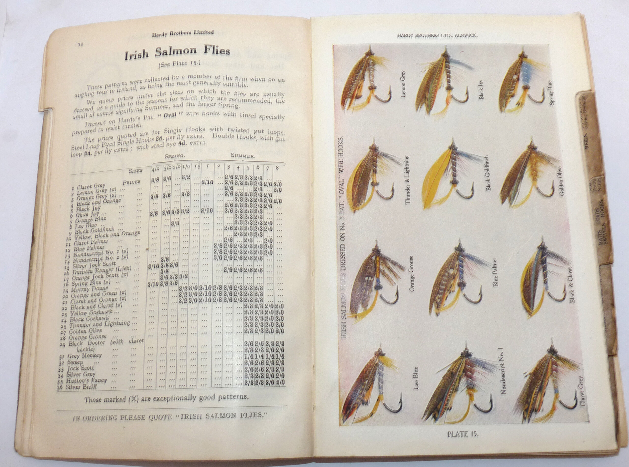 Hardy Anglers Guide, 49th edition 1927, early catalogue with stepped index, rod reel lure reference guide - Image 3