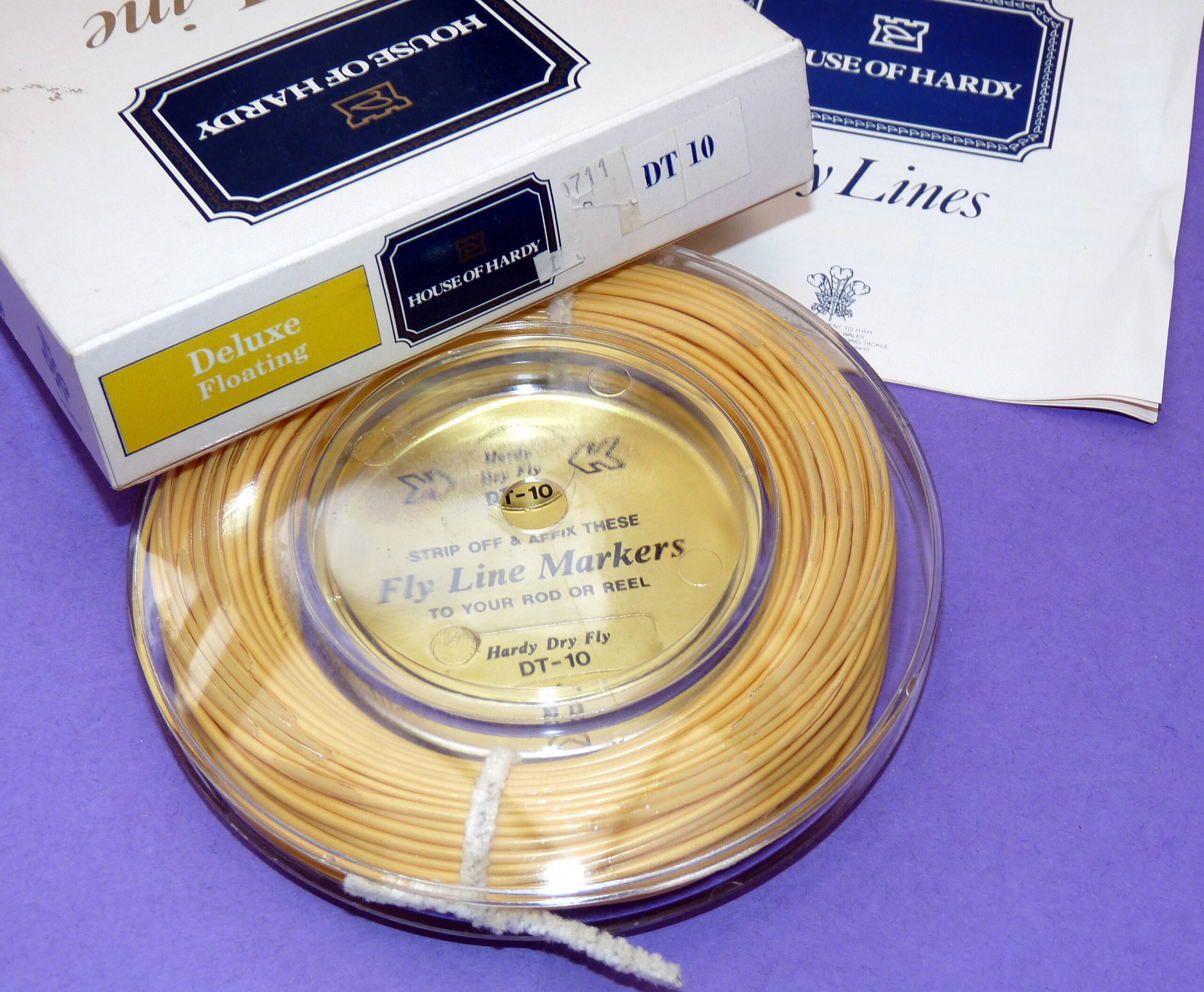 Hardy Dry Fly DT-10 Deluxe floating line, unused boxed trout fishing