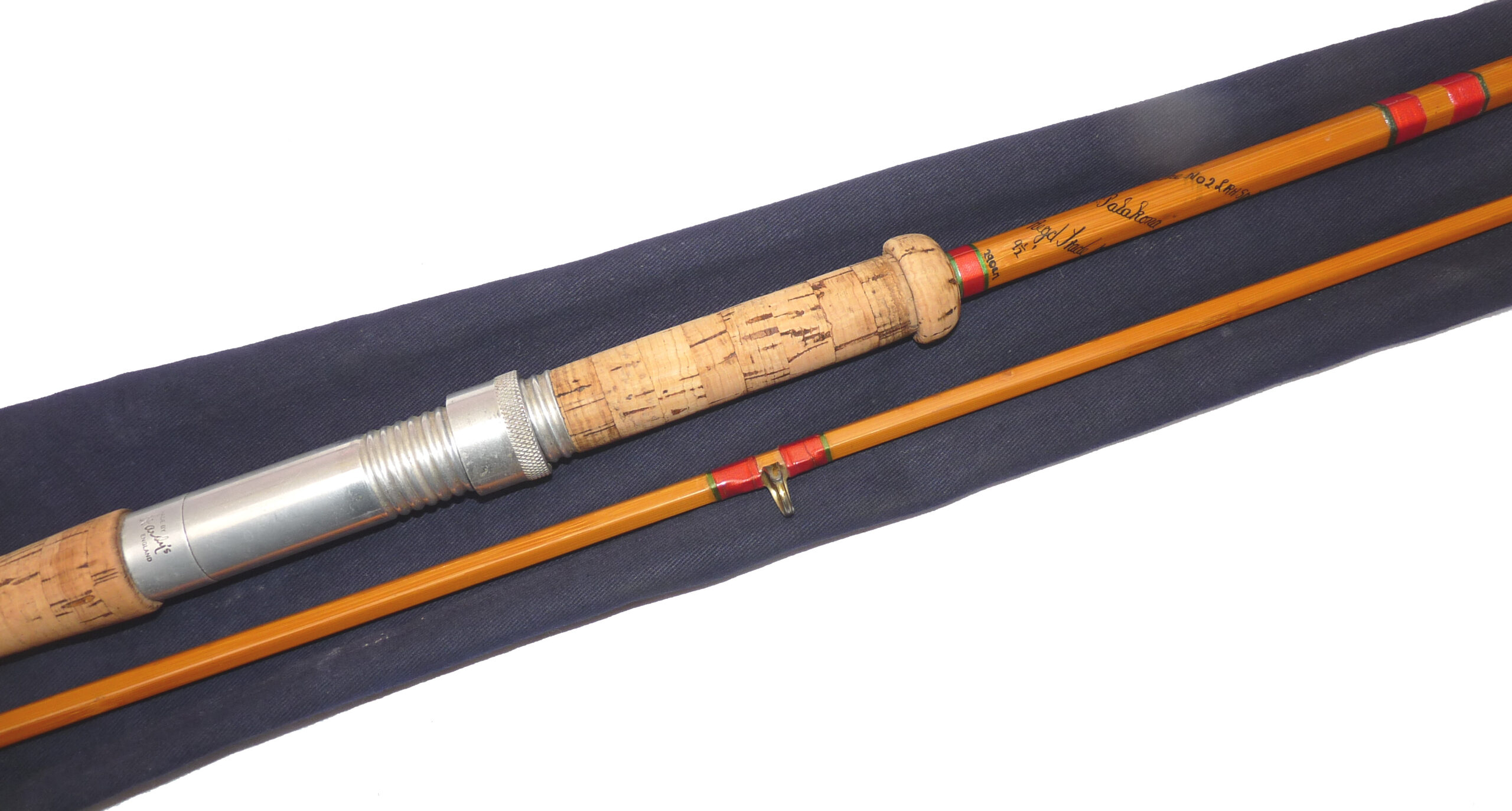 Hardy “The No.2 LRH Spinning Rod” 9’6”, 2-piece split cane rod, fine, salmon carp pike fishing