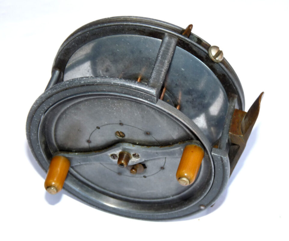 Hardy The Silex 4" Alloy Casting Reel c 1900 With Factory Rim Cut Out