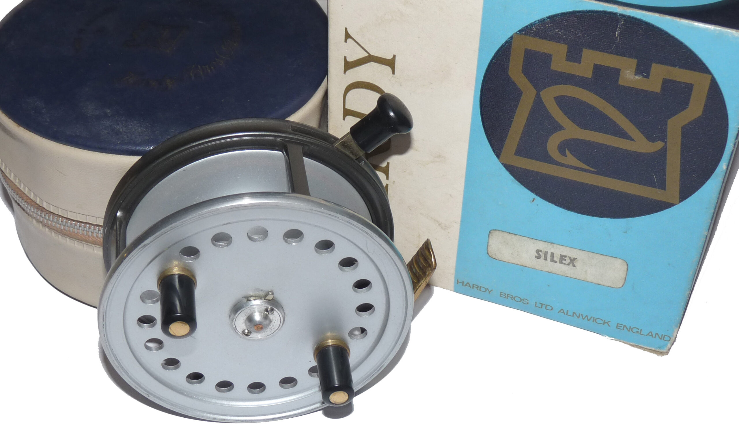 Hardy The Silex 4" vintage drum spinning reel,mint with case and box, steelhead & salmon
