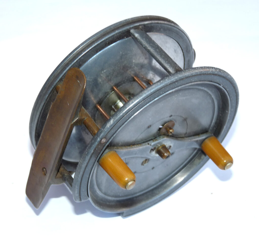 Hardy The Silex 4" Alloy Casting Reel c 1900 With Factory Rim Cut Out - Image 3