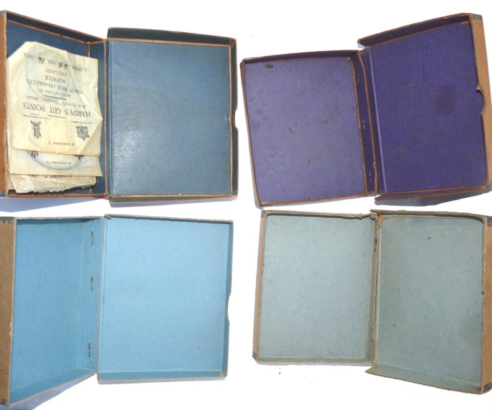 Alternative view of Four Hardy Alnwick antique card boxes