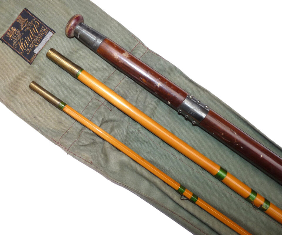 Hardy “The Dapping Rod” 14’6”, 3 piece whole cane butt & middle