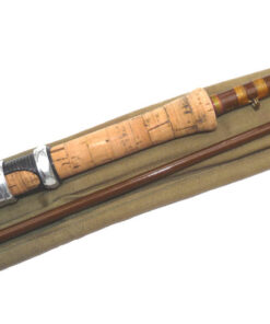 Hardy Invincible 2 piece 8' 8" spinning rod early fibreglass model white script use or collect