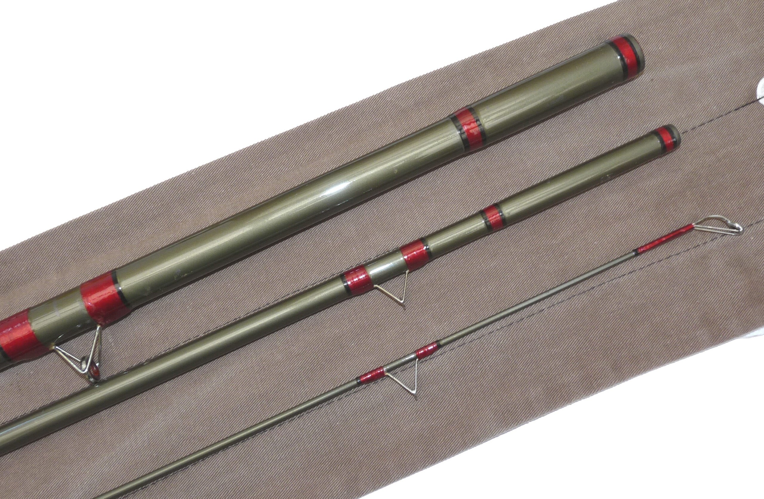 Hardy Gordon Matchquest 13' 3 piece hollow glass match rod + bag, read the story - Image 2