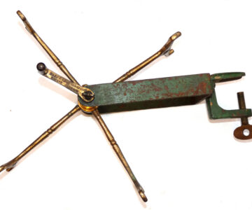 Hardy 1897 Alnwick brass + steel line drier or winder best condition