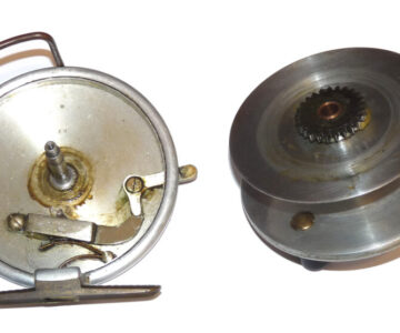 Alternative view of Hardy Longstone 5" vintage sea fishing reel Bickerdyke guide & check