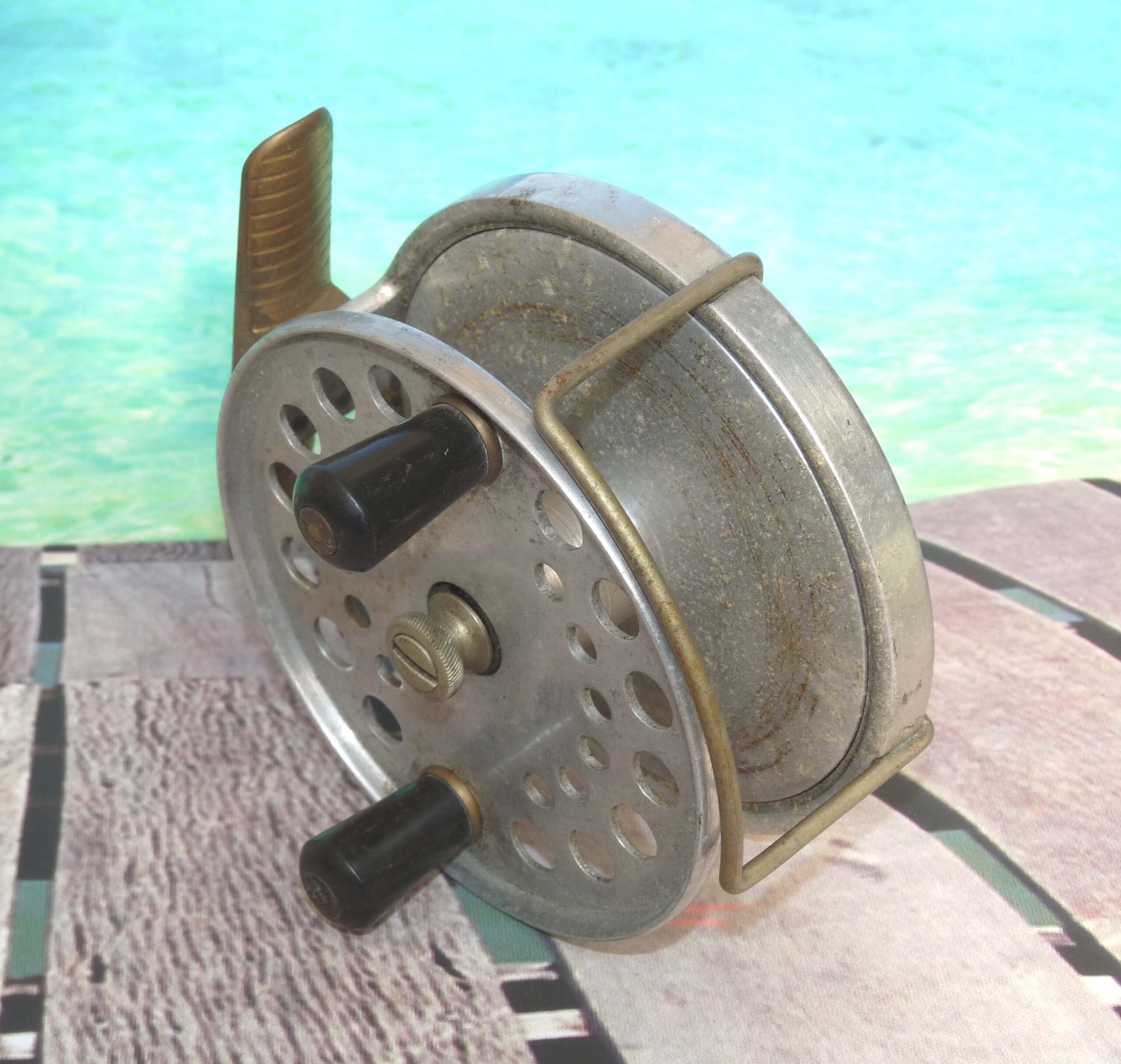 Hardy “The Longstone” 4.5” vintage alloy big game sea reel in good condition collect or use - Image 2
