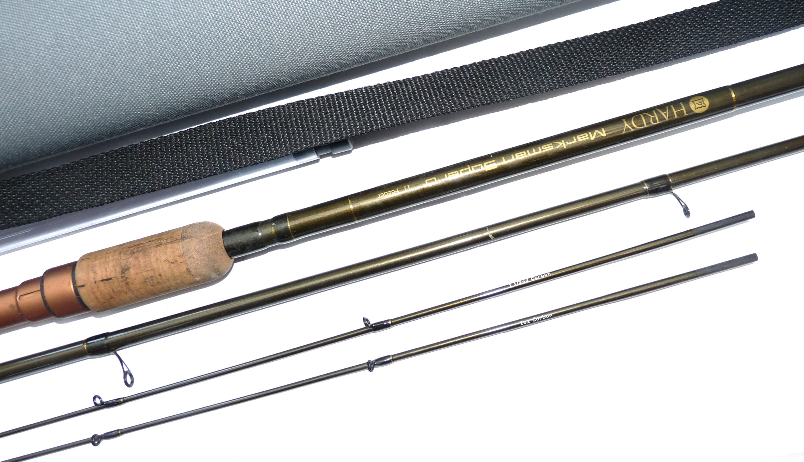 Hardy Marksman Supero Feeder 11' 2 pce carbon rod, 2 carbon tips bream tench barbel + silvers - Image 2