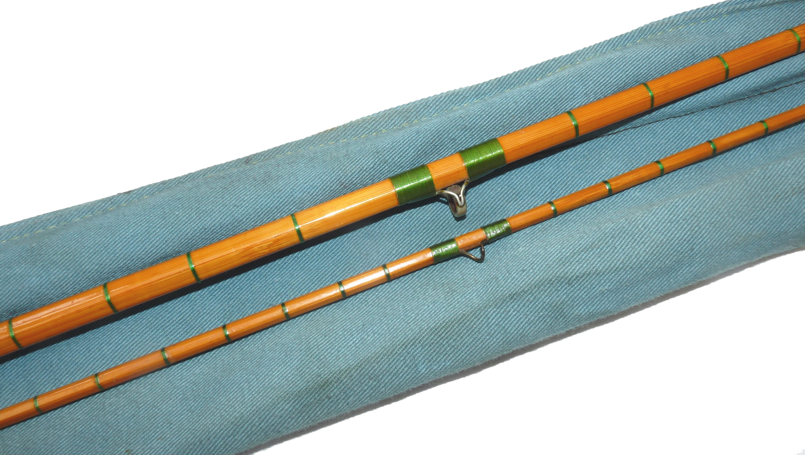 Hardy Perfection 9' 6" Palakona split cane trout fly rod 1918 - Image 3
