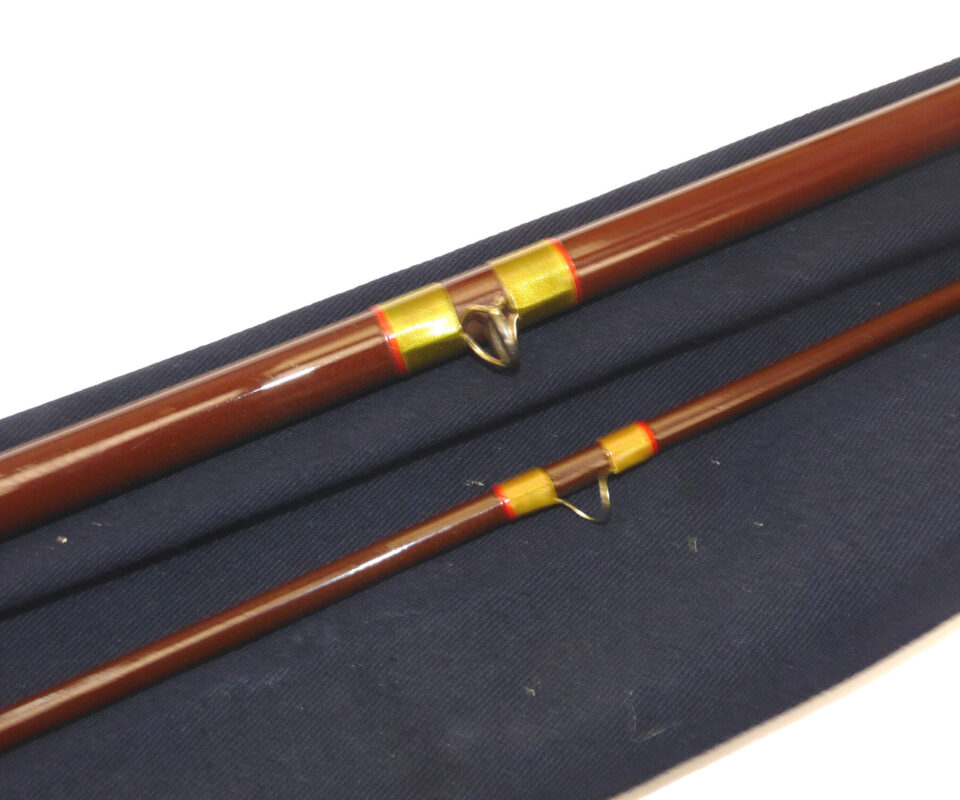 Alternative view of Hardy Richard Walker Reservoir Superlite 9’3” 2 piece hollow glass fly rod.# 7/8 fine condition with bag