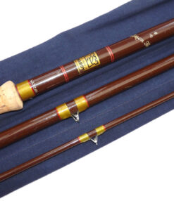 Hardy Salmon Fly 14’ 3-piece brown Fibalite rod & Hardy bag