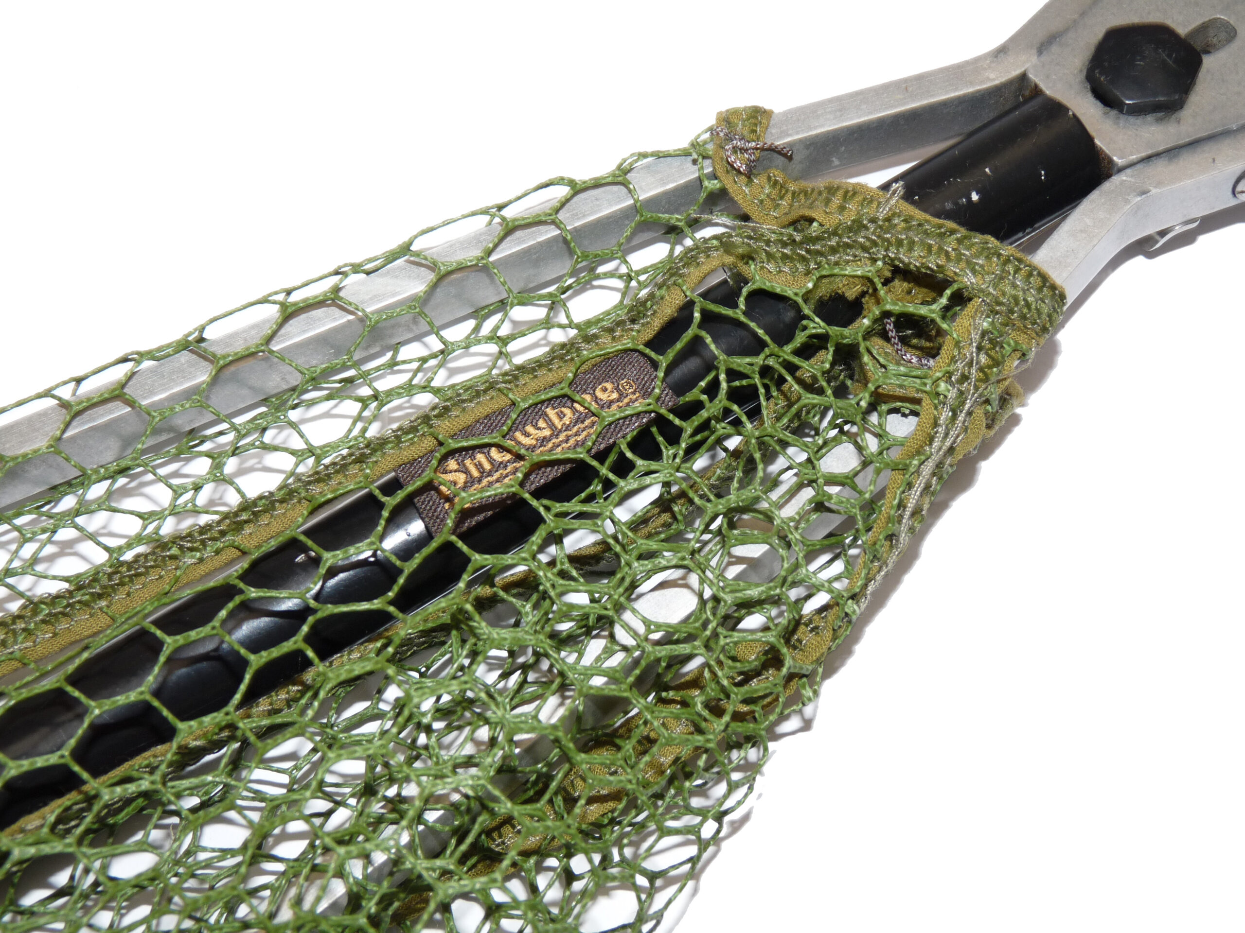 Hardy Bros Alnwick alloy folding salmon landing net with new Snowbee Eco knotless mesh - Image 5