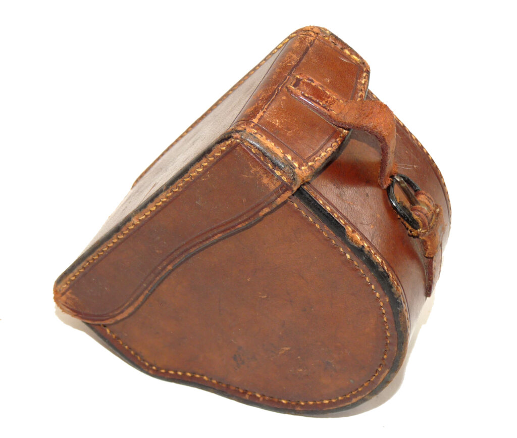 Hardy Pall Mall & Alnwick Silex 4" block leather reel case for collectors