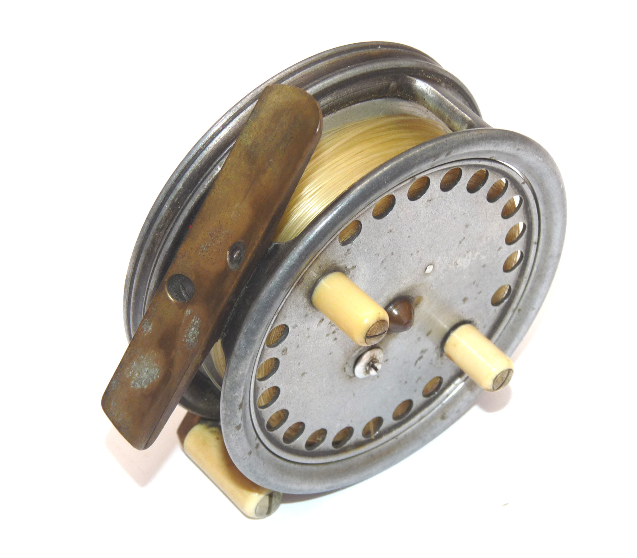 Hardy “The Silex Major” 3” alloy drum casting reel, twin white handles and across frame trigger - Image 4