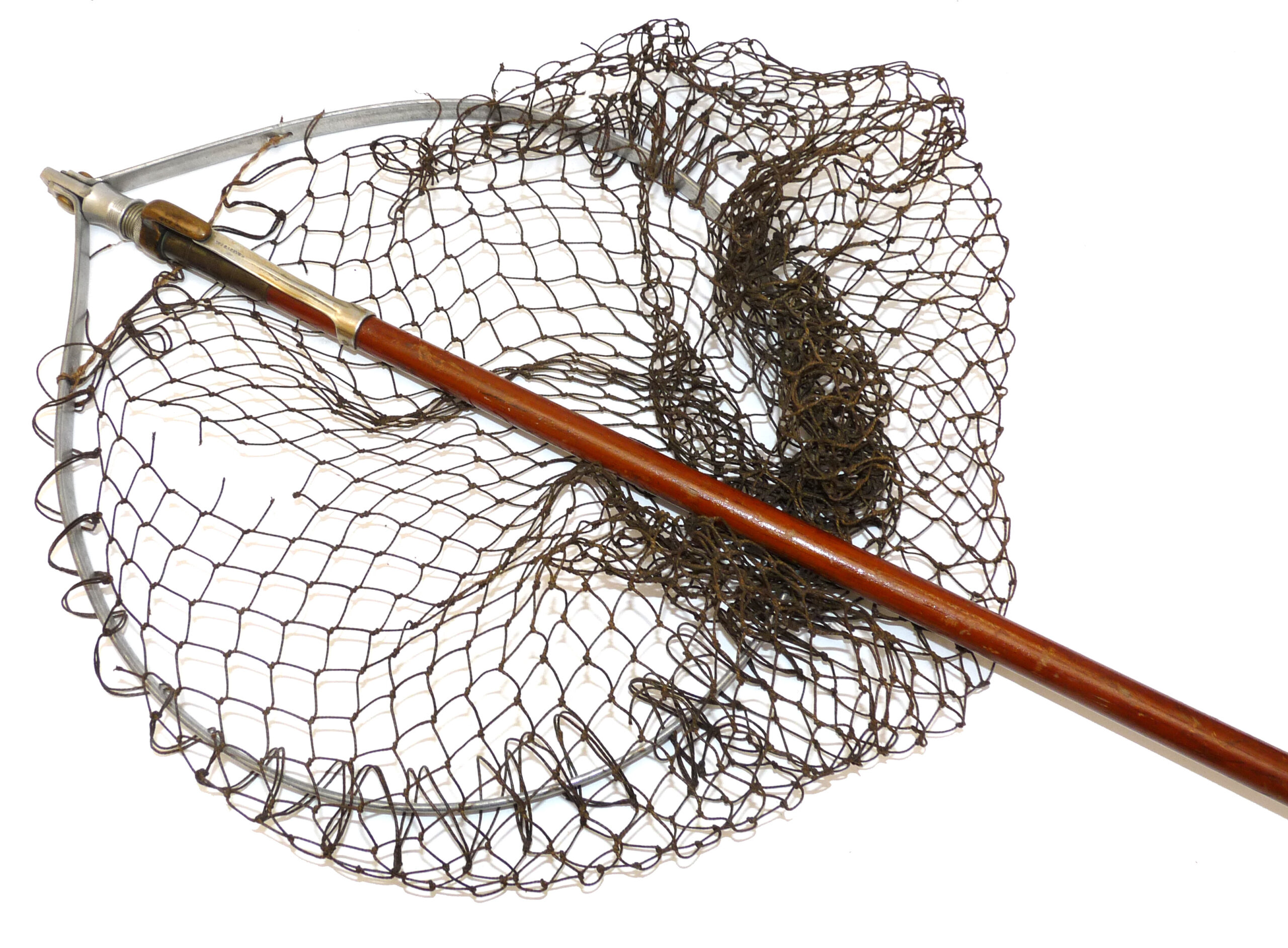 Hardy Simplex vintage lightweight trout fishing landing net wood handle
