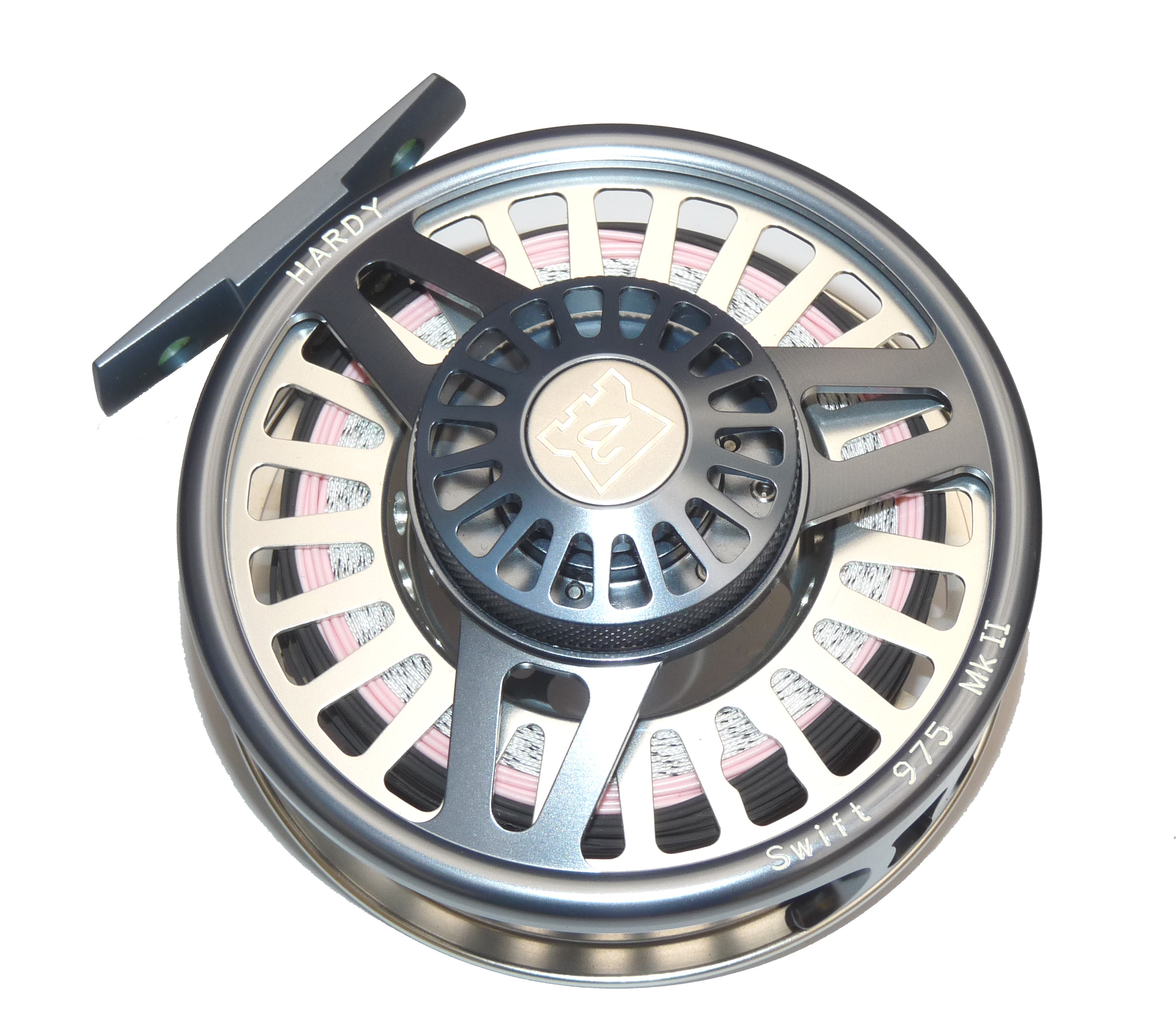 Hardy Swift MK2 975 large Arbor fly reel + line & case, mint - Image 2