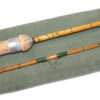 Hardy Wanless 9/10lb Palakona cane spinning rod 1959, & bag