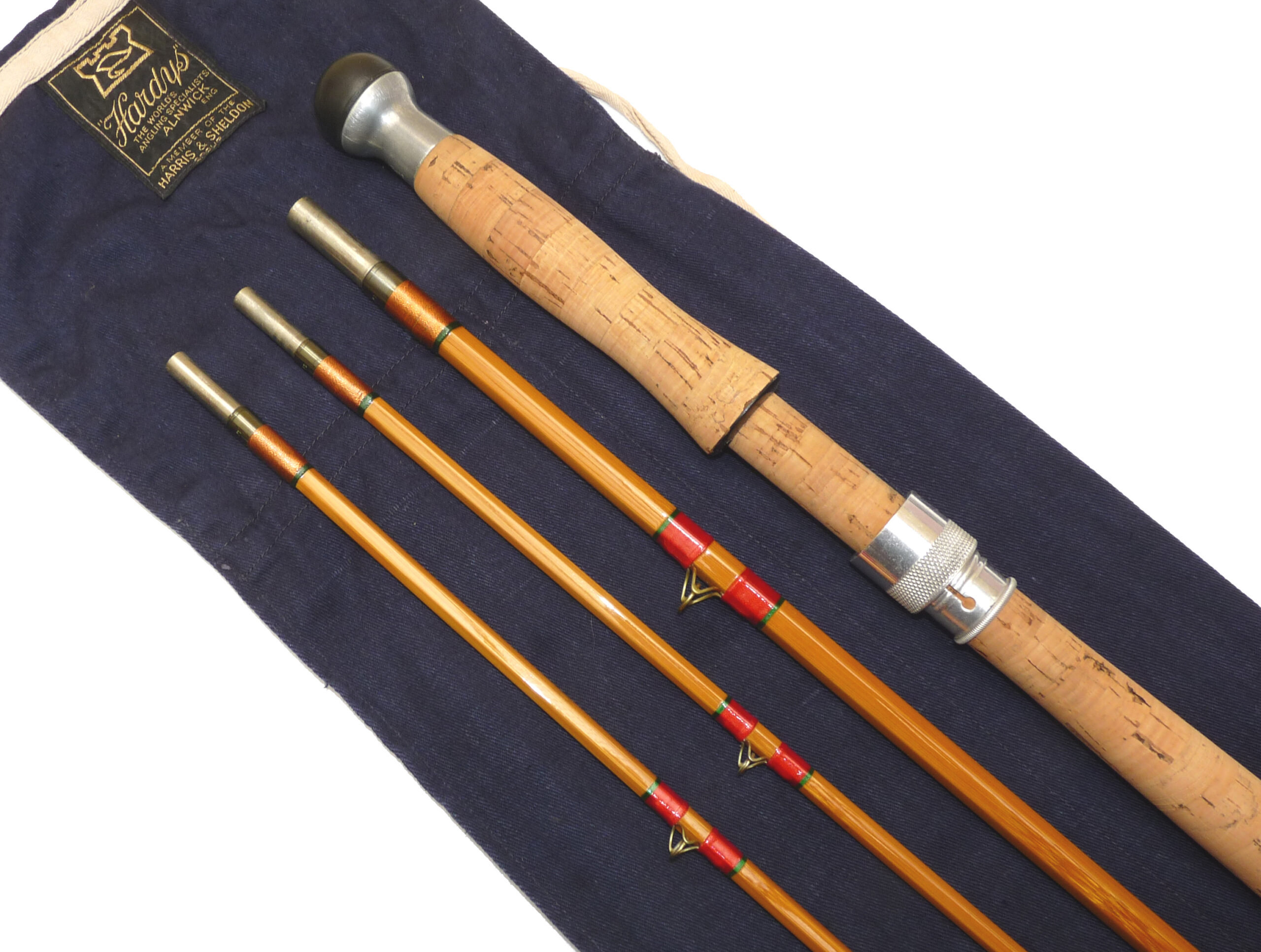 Hardy Wye Palakona cane 12'6-3 pce salmon fly rod #9. best Ive seen with Hardy bag - Image 4