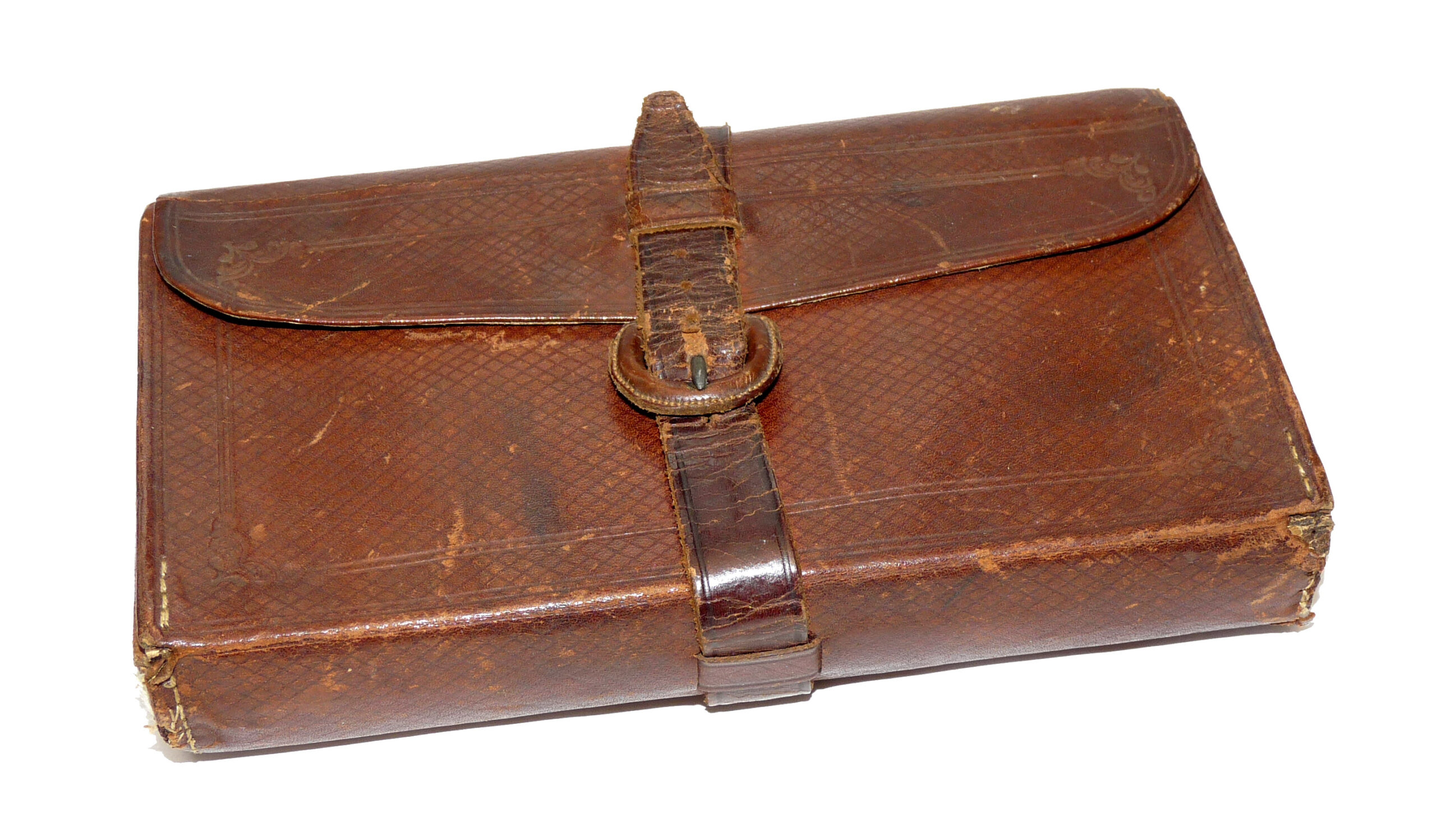 J S Holroyd Fishing Rod & Tackle 59 Gracechurch Street, antique leather fly fishing wallet + gut flies Gary Brooker - Image 2