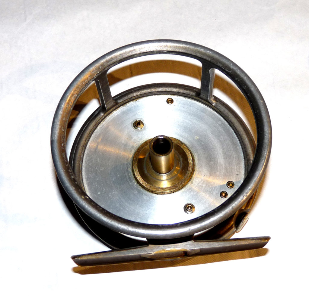 Hardy Perfect 4.5" vintage salmon alloy fly reel with Dup MK2 check - Image 3