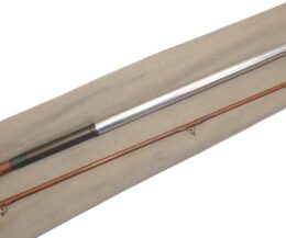Alternative view of Davenport & Fordham ‘The Ivens Ravensthorpe’ 9’ 4” split cane trout fly rod staggered ferrule