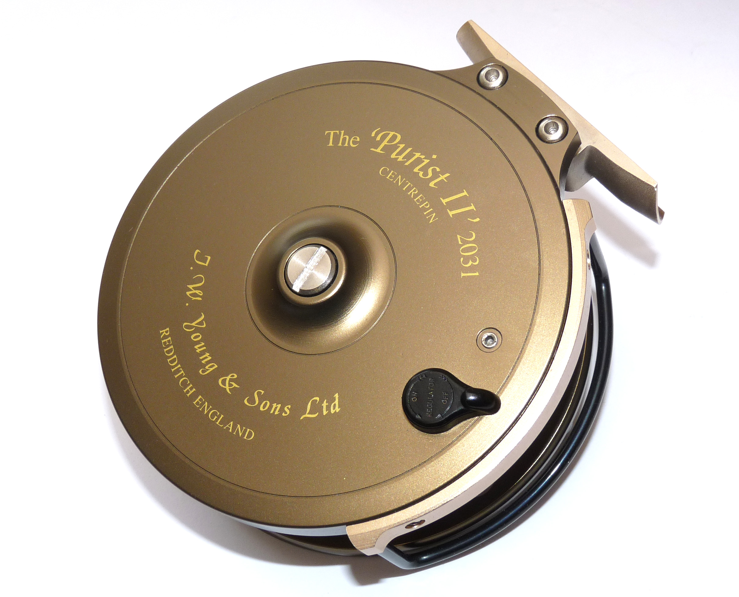 J W Young The Purist II 2031 centre pin trotting reel Serial No 0088- April 1997 mint boxed - Image 3