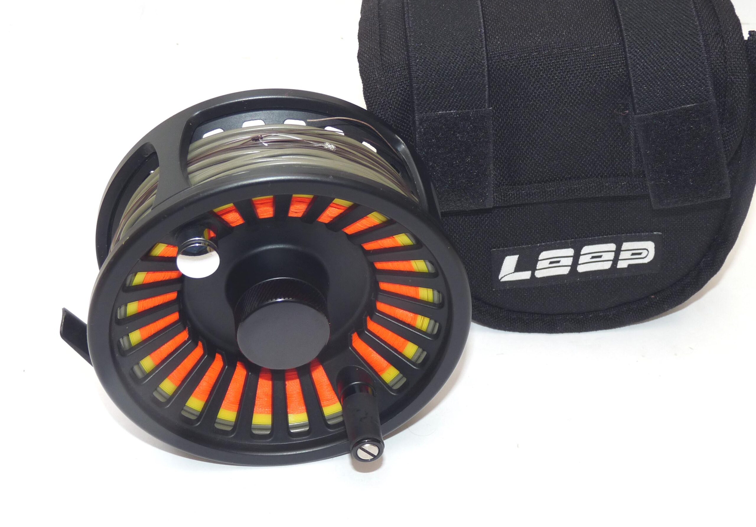Loop Sweden Multi 9/12 large arbor fly reel, line +Loop Case, salmon saltwater