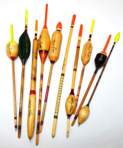 10 Mark Price hand made coarse fishing floats dated 2003 Avon chub barbel perch bobbers
