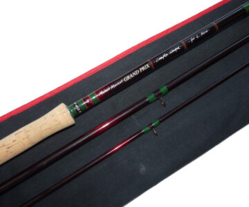 Alternative view of Michael Marshall Grand Prix 14’ 3pce carbon salmon Spey rod, #12 DT distance fly