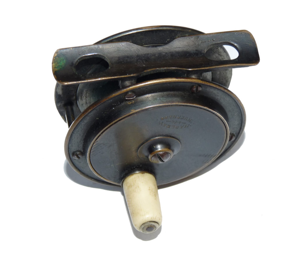 MacLeay of Inverness 2.5" little all brass Hercules pattern dry fly reel with all its bronzing c 1900 - Image 2